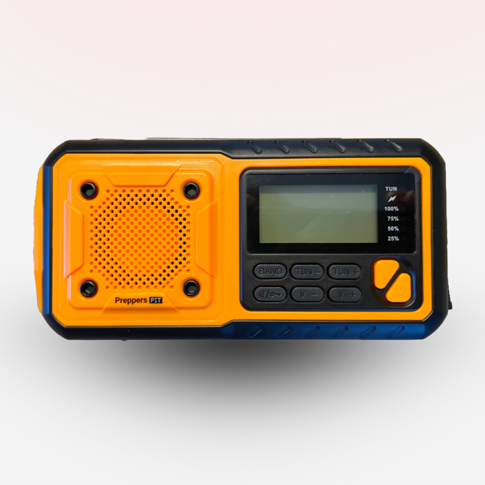Nødradio med 5 funktioner: Radio, powerbank, solpanel, lommelygte – og håndsving - Billede 3